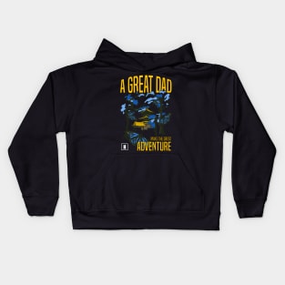 a great dad make great adventure recolor 04 Kids Hoodie